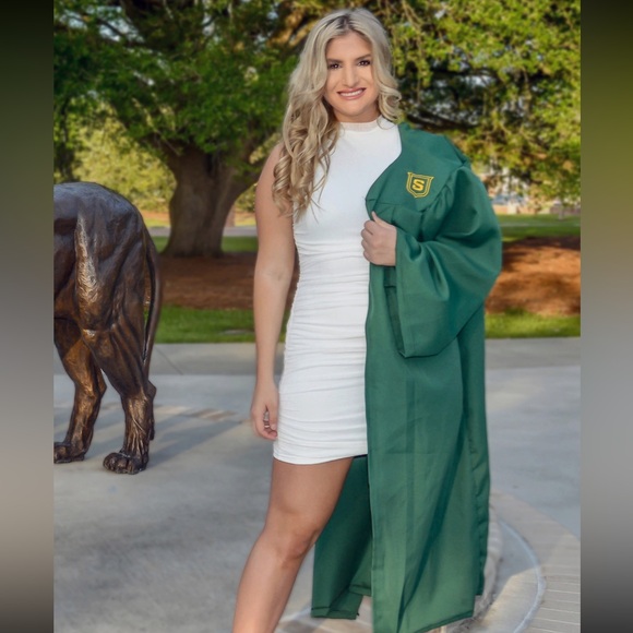 Modern Movement White Mesh Ruched Mock Neck Mini Dress - Picture 2 of 2